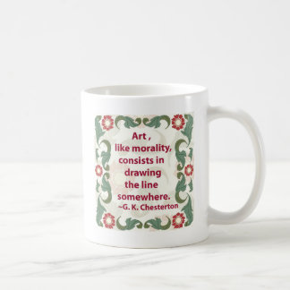Caneca De Café G.K. Chesterton na arte e na moralidade