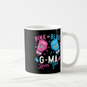 Caneca De Café G-mãe Cor Rosa Ou Azul Te Ama Boxando O Gênero Rev