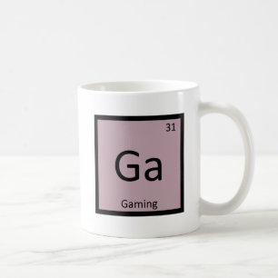 Caneca De Café Ga - Símbolo de Mesa periódica para jogos de qu
