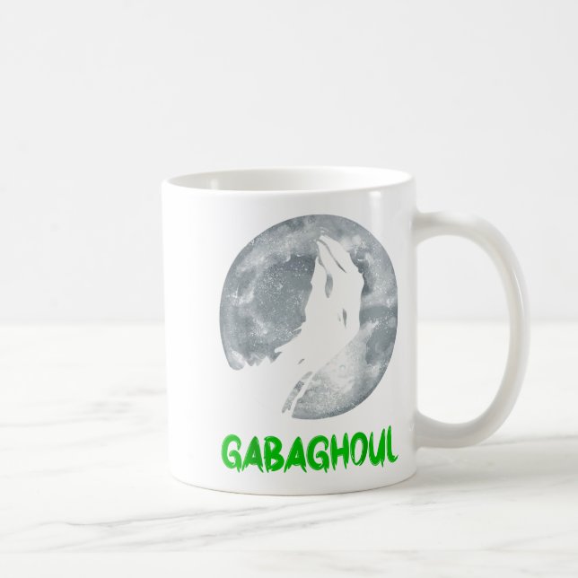 Caneca De Café Gabaghoul Funny Hand Moon Bigfoot Santa Christmas  (Direita)