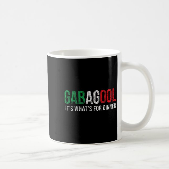 Caneca De Café Gabagool Cacola Meat Lover New Jersey Italian Gift (Direita)