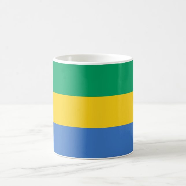 Caneca De Café Gabão Flag (Centro)
