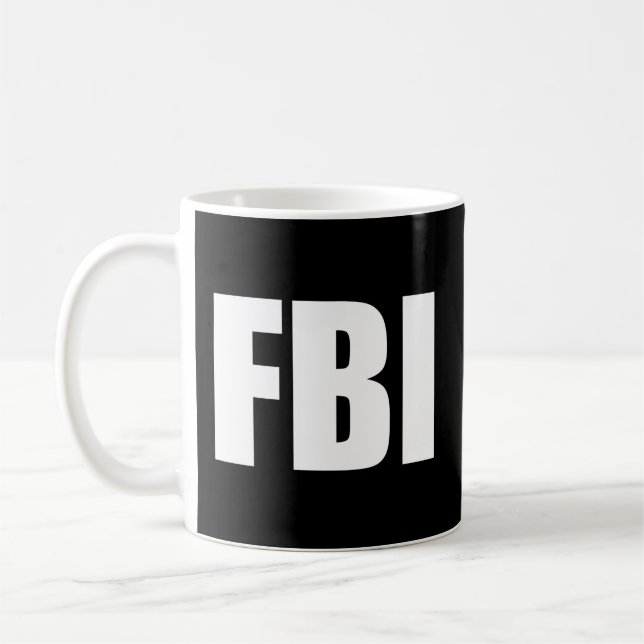 Caneca De Café Gabinete Federal De Investigação Do Fbi (Esquerda)