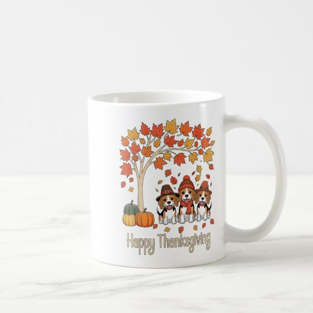 Caneca De Café Gado Bestial Três Cachorros Pumpkins Cai Na Árvore (Direita)