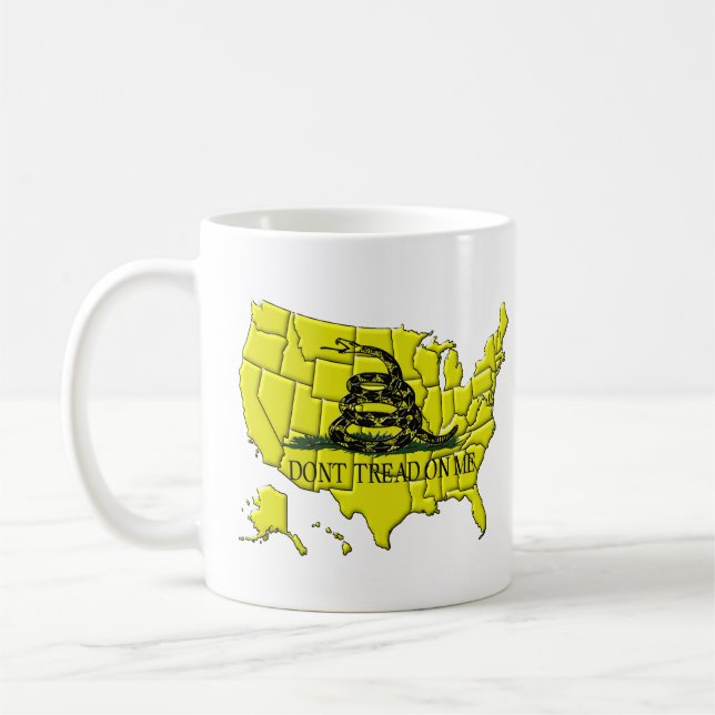 Caneca De Café Gadsden America (Esquerda)