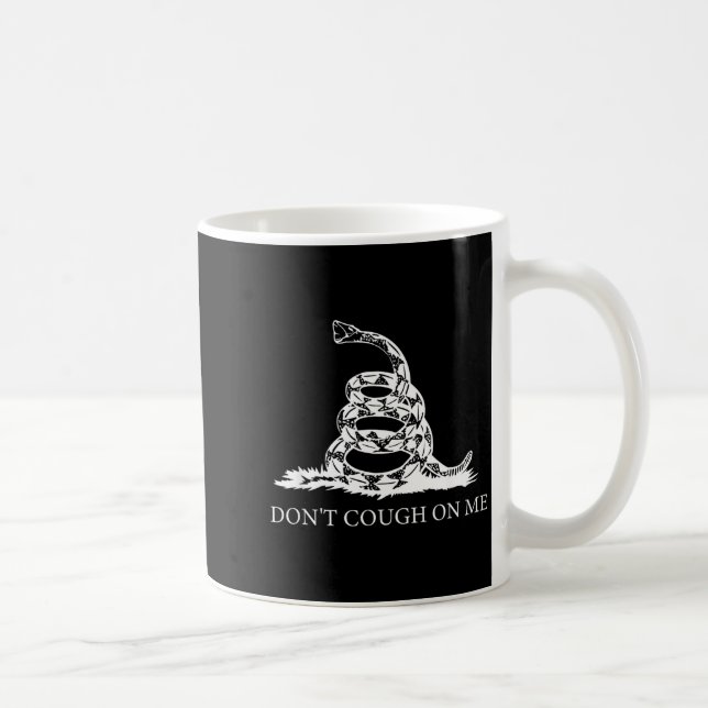 Caneca De Café Gadsden Flag Dont Tread Don't Cough On Me Social D (Direita)