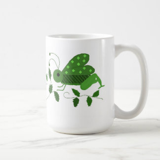 Caneca De Café Gafanhoto Verde