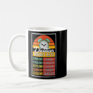 Caneca De Café Gag de Taxa Horária Dietista