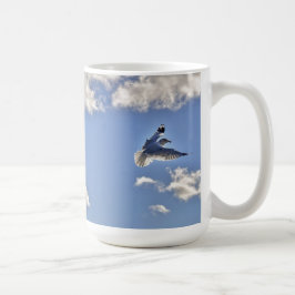 Caneca De Café Gaivota e nuvens Presente de Birdlover