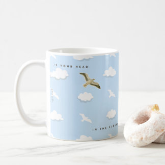 Caneca De Café Gaivota nas nuvens