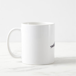 Caneca De Café Gaivota-ridícula padrão de gaivota ave