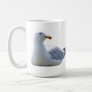Caneca De Café Gaivota SelvagemVida Selvagem Costeira Tema Rústic