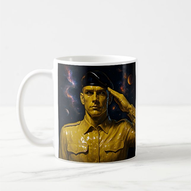 Caneca De Café Galactic Soldier Salute (Esquerda)