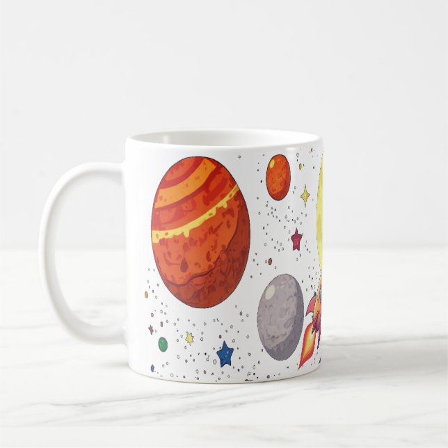 Caneca De Café Galáctico Morning Mug Espaço Preso Café (Esquerda)