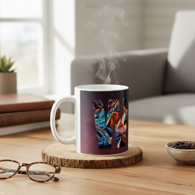 Caneca De Café Galáctico Prisma inicial (Criador carregado)