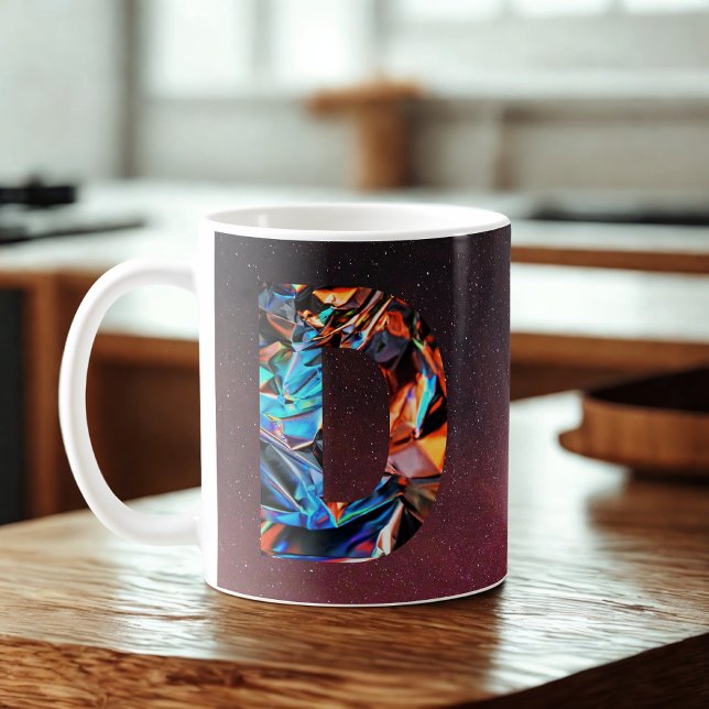 Caneca De Café Galáctico Prisma Inicial D (Criador carregado)