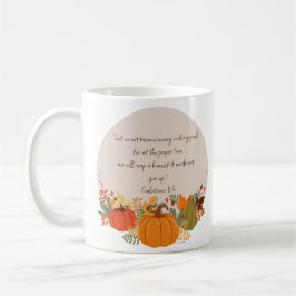 Caneca De Café Gálatas 6:9 Colheita Outono Outono Agradecido Abób