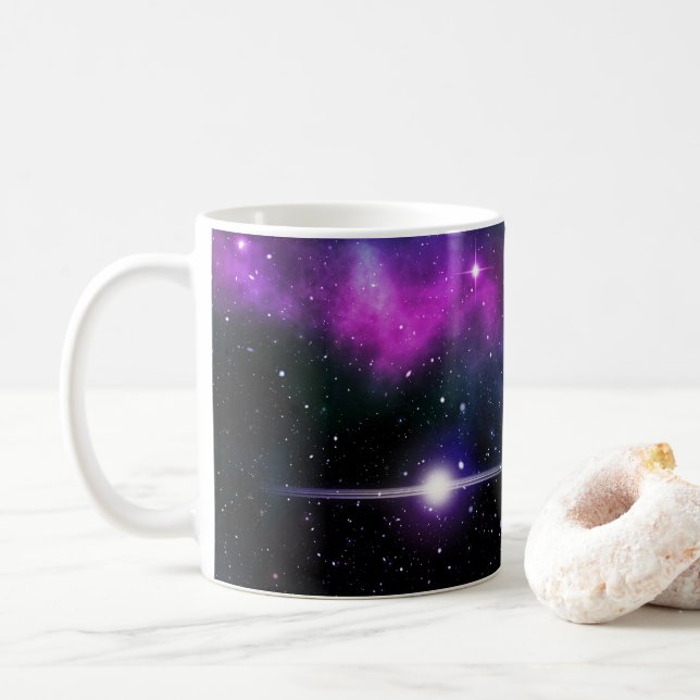 Caneca De Café Galáxia (Com Donut)
