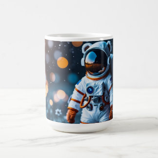Caneca De Café Galáxia Bokeh de Astronauta