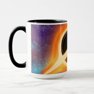 Caneca de Café Galáxia Buraco Negro Cósmico