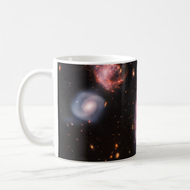Caneca De Café Galáxia Cartwheel JWST Telescópio Espacial James W (Esquerda)