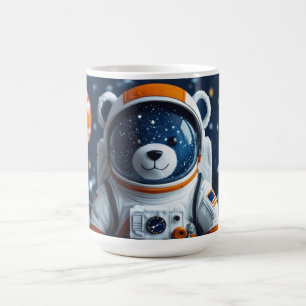 Caneca De Café Galáxia do Ursinho em Órbita