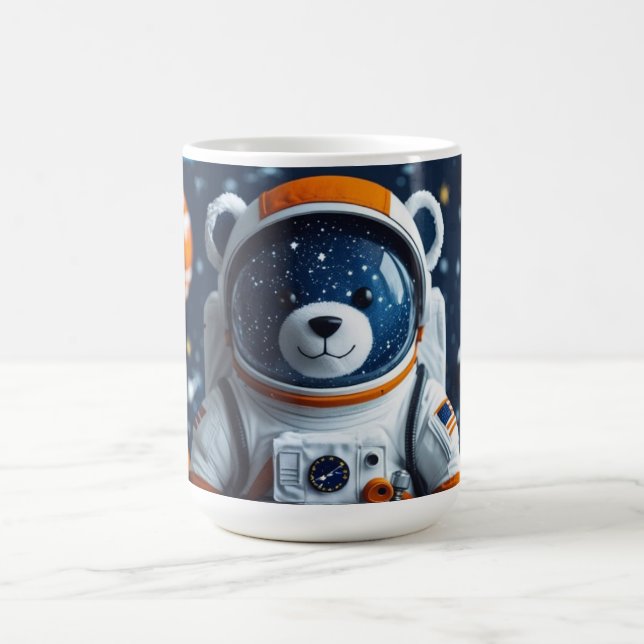 Caneca De Café Galáxia do Ursinho em Órbita (Centro)