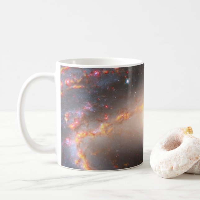Caneca De Café Galáxia Espiral Ngc 1300. (Com Donut)
