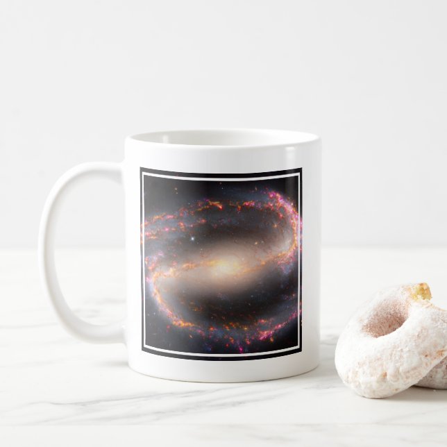 Caneca De Café Galáxia Espiral Ngc 1300. (Com Donut)