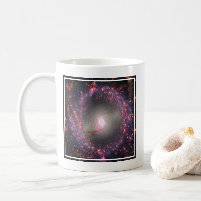 Caneca De Café Galáxia Espiral Ngc 3351. (Com Donut)