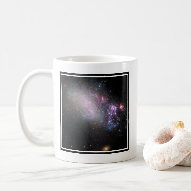Caneca De Café Galáxia Irregular Ngc 4485 (Com Donut)