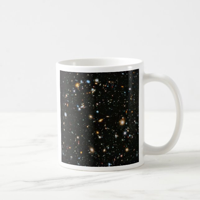 Caneca De Café Galáxias de campo ultraprofundo do Hubble da NASA (Direita)