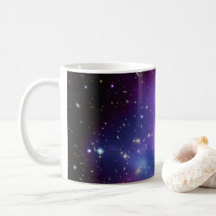 Caneca De Café Galaxy Cluster Foto de Cheio Celestial Roxo