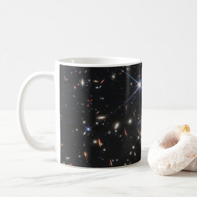 Caneca De Café Galaxy Cluster Smacs 0723. (Com Donut)