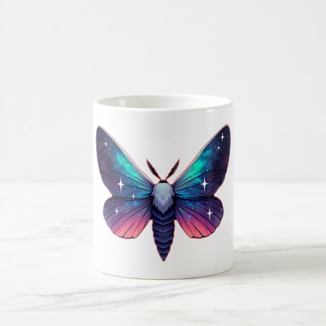 Caneca De Café Galaxy Moth - Espaço Cósmico - Fantasia (Centro)