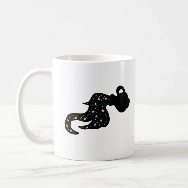 Caneca De Café Galaxy Water Bearer Silhouette Mug – Cosmic  (Esquerda)