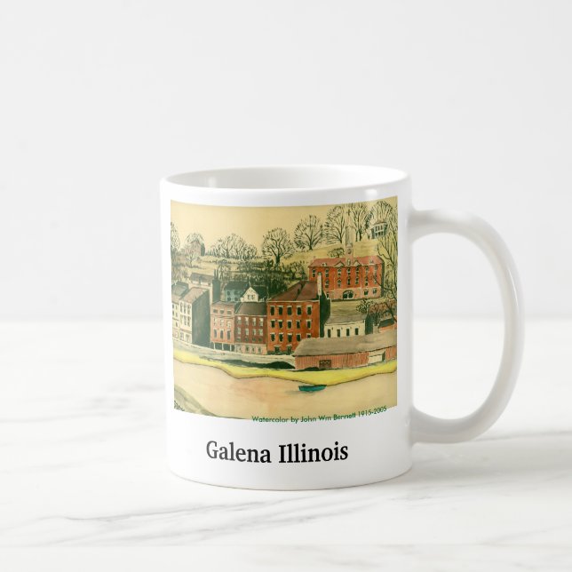 Caneca De Café Galeno Illinois, aguarela (Direita)