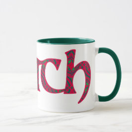 Caneca de café Galês da campainha Cwtch: