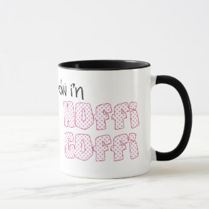 Caneca de Café Galês: Hoffi Coffi, Pontos Polka Ro