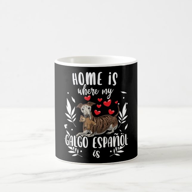 Caneca De Café Galgo Espanhol Cão Com Animais Enchidos Espanhol (Centro)