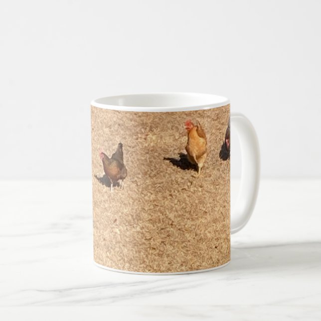 Caneca De Café Galináceos (Frente Esquerda)
