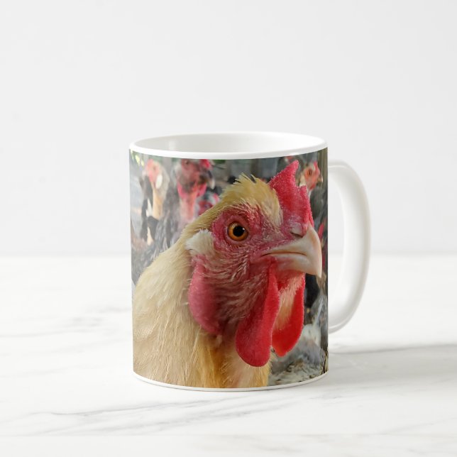 Caneca De Café Galinha (Frente Esquerda)