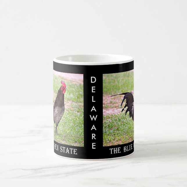Caneca De Café Galinha azul de Delaware (galo) (Centro)