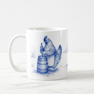 Caneca De Café Galinha Batendo Manteiga - Festa de Galinha