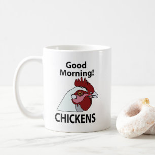 Caneca De Café Galinha Bom Dia Galinha Engraçada