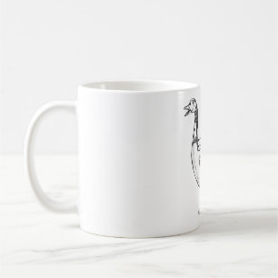 Caneca De Café Galinha Cobra ganso engraçado