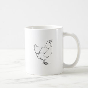 Caneca De Café Galinha da galinha da raça da herança de Plymout