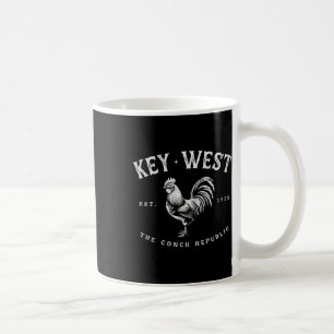 Caneca De Café Galinha de Galo Engraçada de Key West Nascer do So