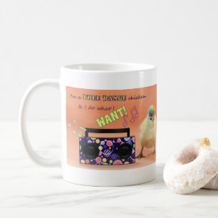 Caneca De Café Galinha de Intervalo Livre Engraçado