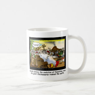 Caneca De Café Galinha Engraçada (Chickasaurus) Camisetas Cartões